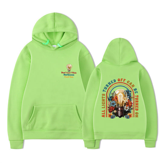 Damen Kapuzenpullover mit buntem Motiv und entspannter Passform EB