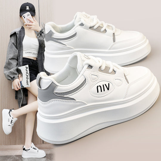 Damen Sportliche Sneakers mit innovativer Plateau-Sohle und modischem Design EB