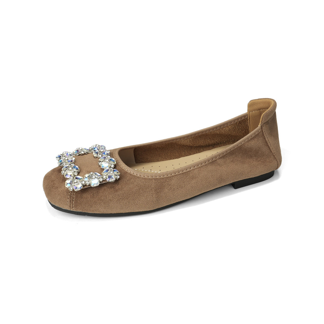 Damen Ballerinas mit funkelnden Applikationen EB