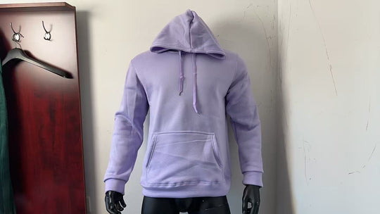 Unisex nan Heavyweight-Kapuzenpullover mit doppelt vernähter Kängurutasche, verstärkten Nähten und weichem Fleece-Innenfutter EB