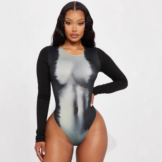 Damen Langarm Bodysuit EB