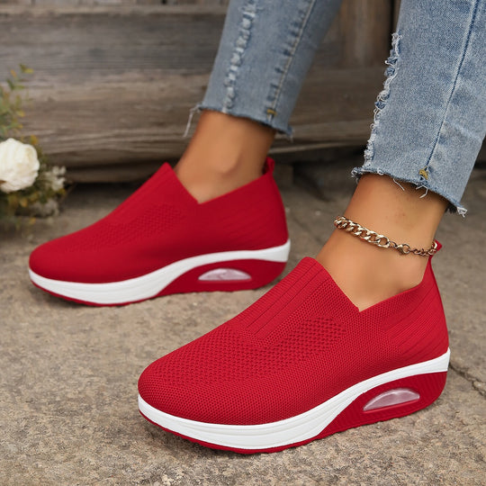 Damen Atmungsaktive Slip-On Sneakers mit erhöhtem Komfort EB