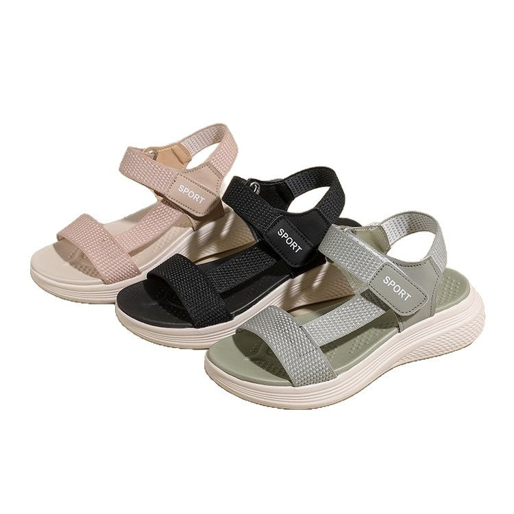 Damen Sportliche Riemensandalen mit gepolstertem Fußbett EB
