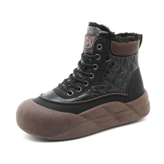Damen modische Winterstiefel mit isolierendem Innenfutter und rutschfester Sohle EB