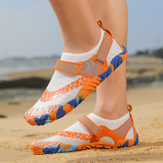 Damen Multifunktionale Aqua-Badeschuhe mit rutschfester Sohle und elastischem Klettverschluss R&B