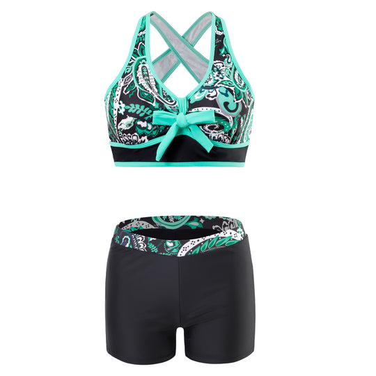 Damen Sportlicher Badeanzug mit innovativem Kreuzträgerdesign EB
