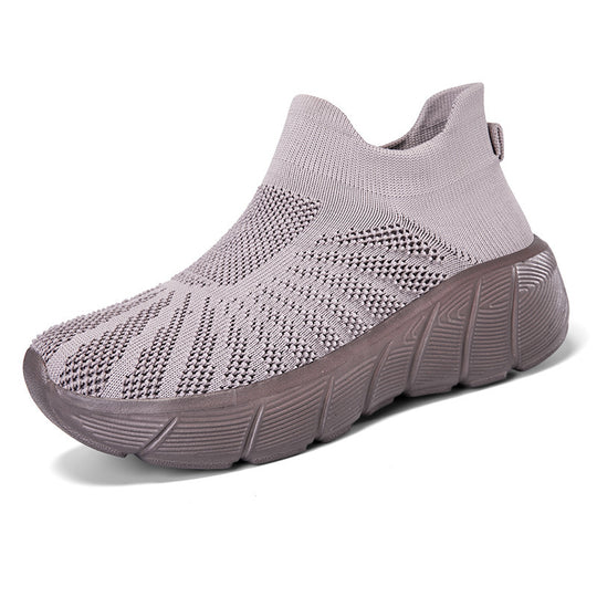 Damen Atmungsaktive Strick-Sneaker mit flexiblem Sohlenprofil EB