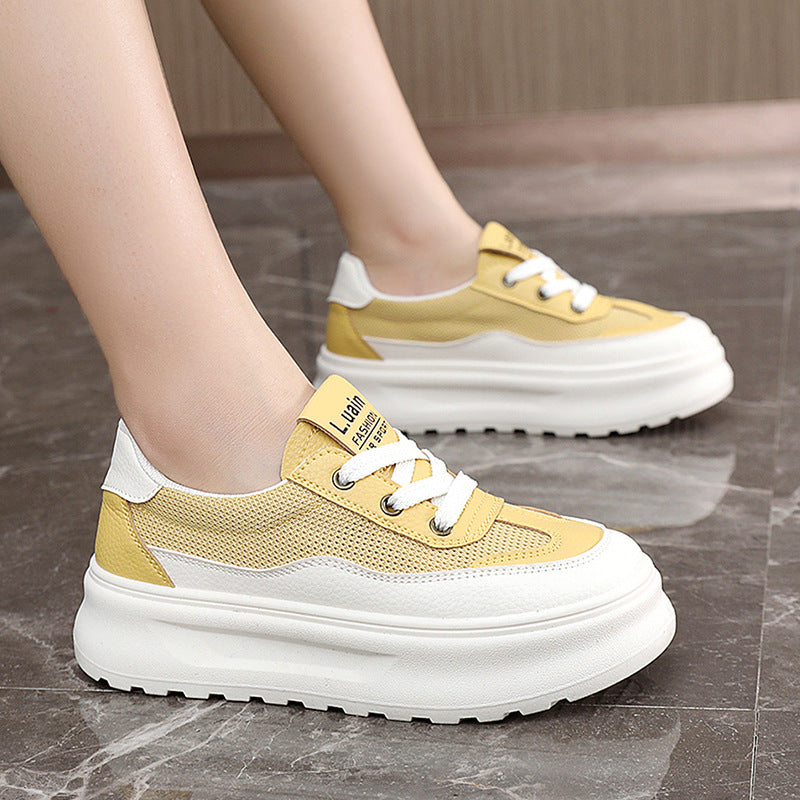 Damen Sportliche Sneaker mit atmungsaktiver Mesh-Oberfläche und dämpfender Sohle EB
