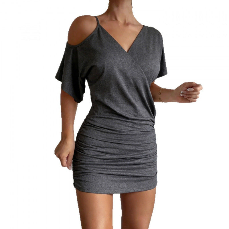 Damen Wickelkleid mit raffiniertem Schnitt EB