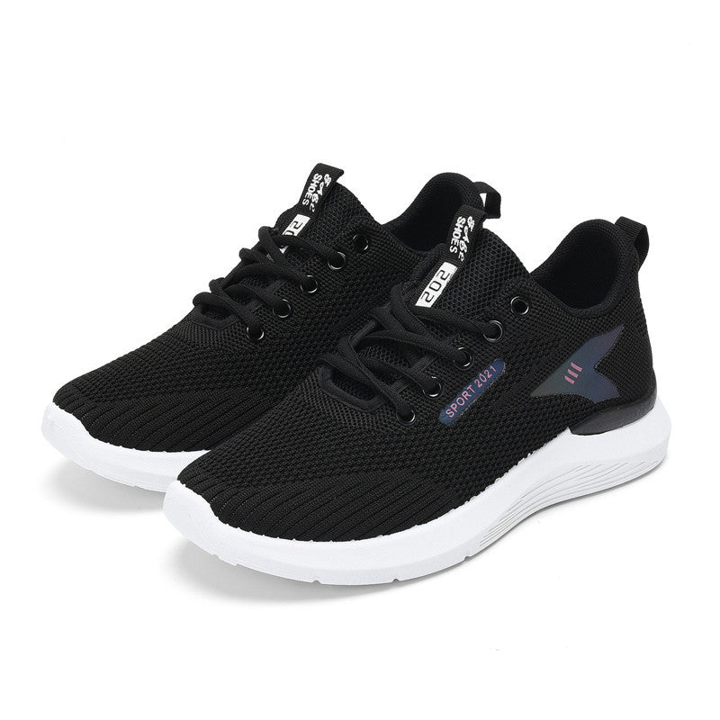 Damen Sportliche Atmungsaktive Sneakers mit flexiblem Mesh-Obermaterial EB