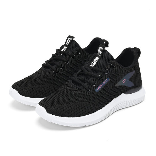 Damen Sportliche Atmungsaktive Sneakers mit flexiblem Mesh-Obermaterial EB