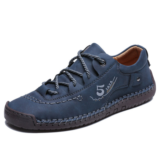 Damen bequeme Freizeitschuhe aus hochwertigem Leder mit rutschfester Sohle EB