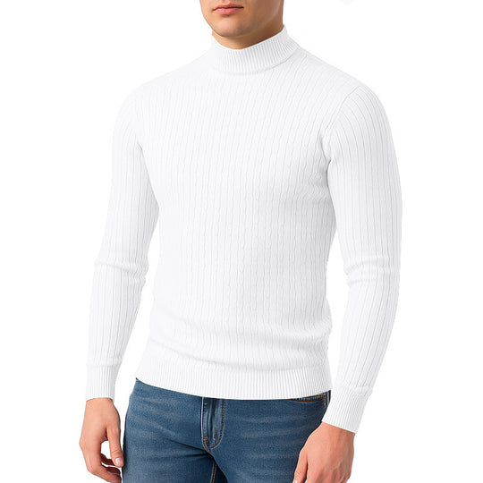 Herren Rollkragenpullover aus hochwertigem Strick EB