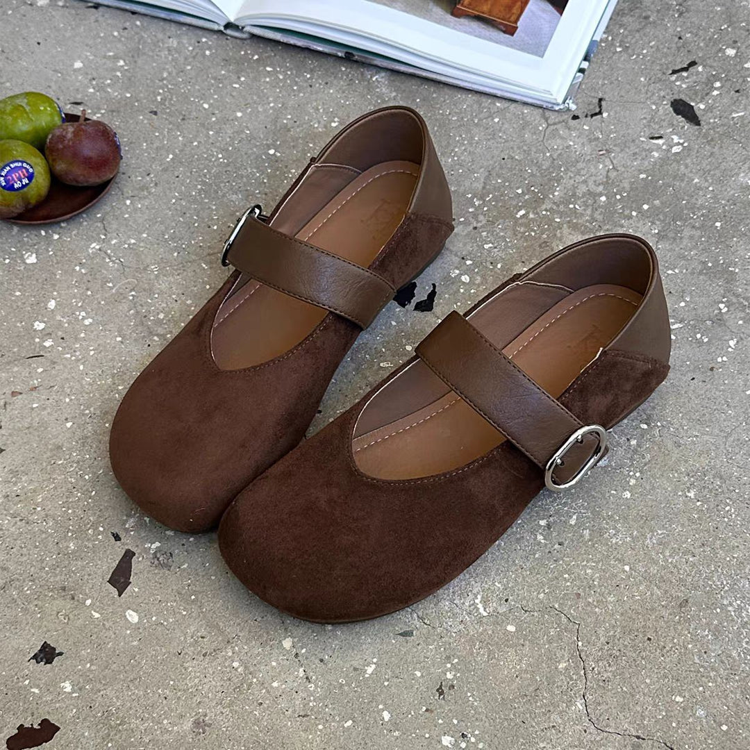 Damen Ballerinas mit modischem Leopardenmuster und anpassbarem Riemen EB