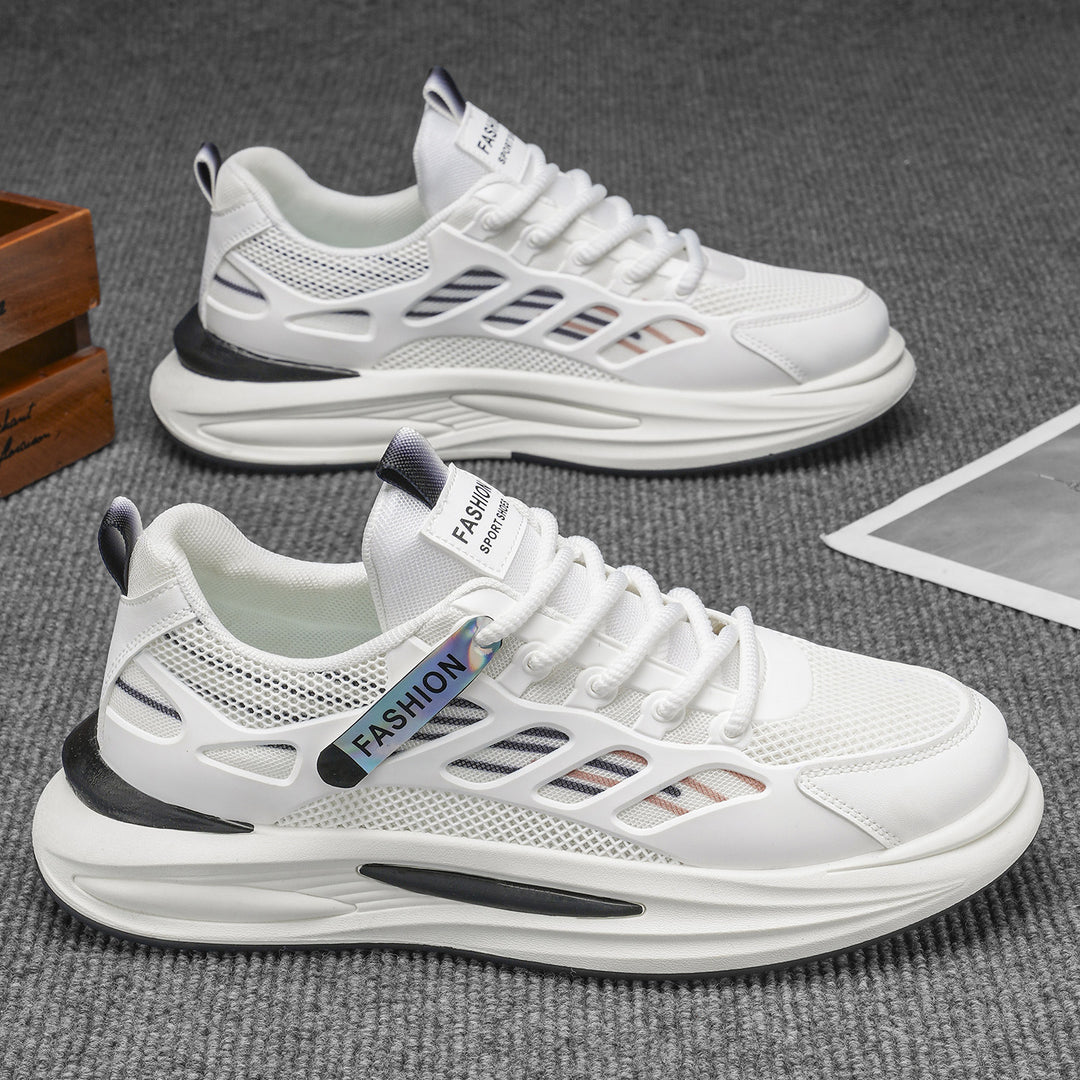 Damen Sportliche Lauf-Sneaker mit atmungsaktiver Mesh-Oberfläche und stoßdämpfendem Sohlenprofil EB
