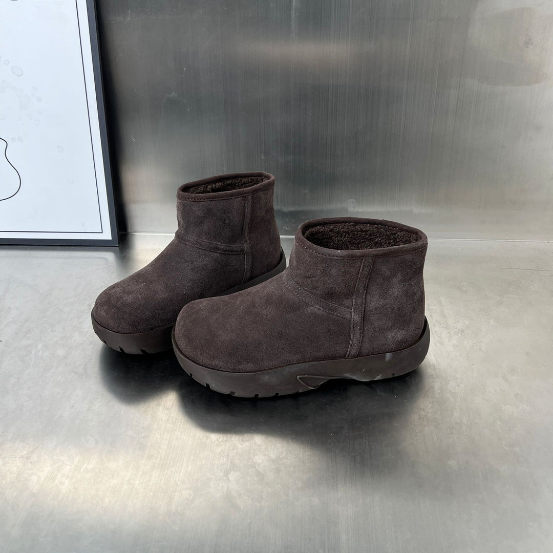 Damen kontrastreiche Winterschuhe mit weichem Innenfutter und rutschfester Sohle EB