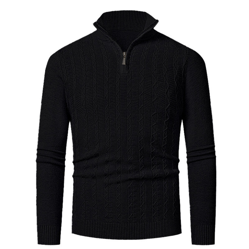Herren Strickpullover mit Stehkragen EB