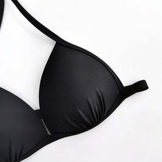 Damen Triangel-Bikini mit verstellbaren Bindebändern und komfortablem Schnitt EB