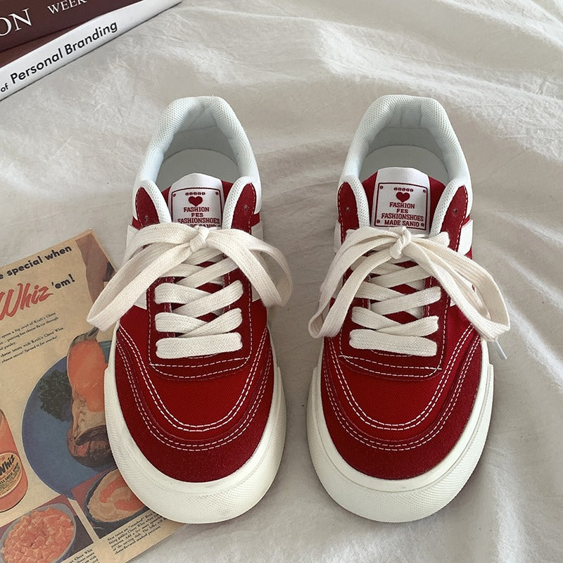 Damen Trendige Sneaker mit strukturiertem Obermaterial und bequemer Dämpfung EB