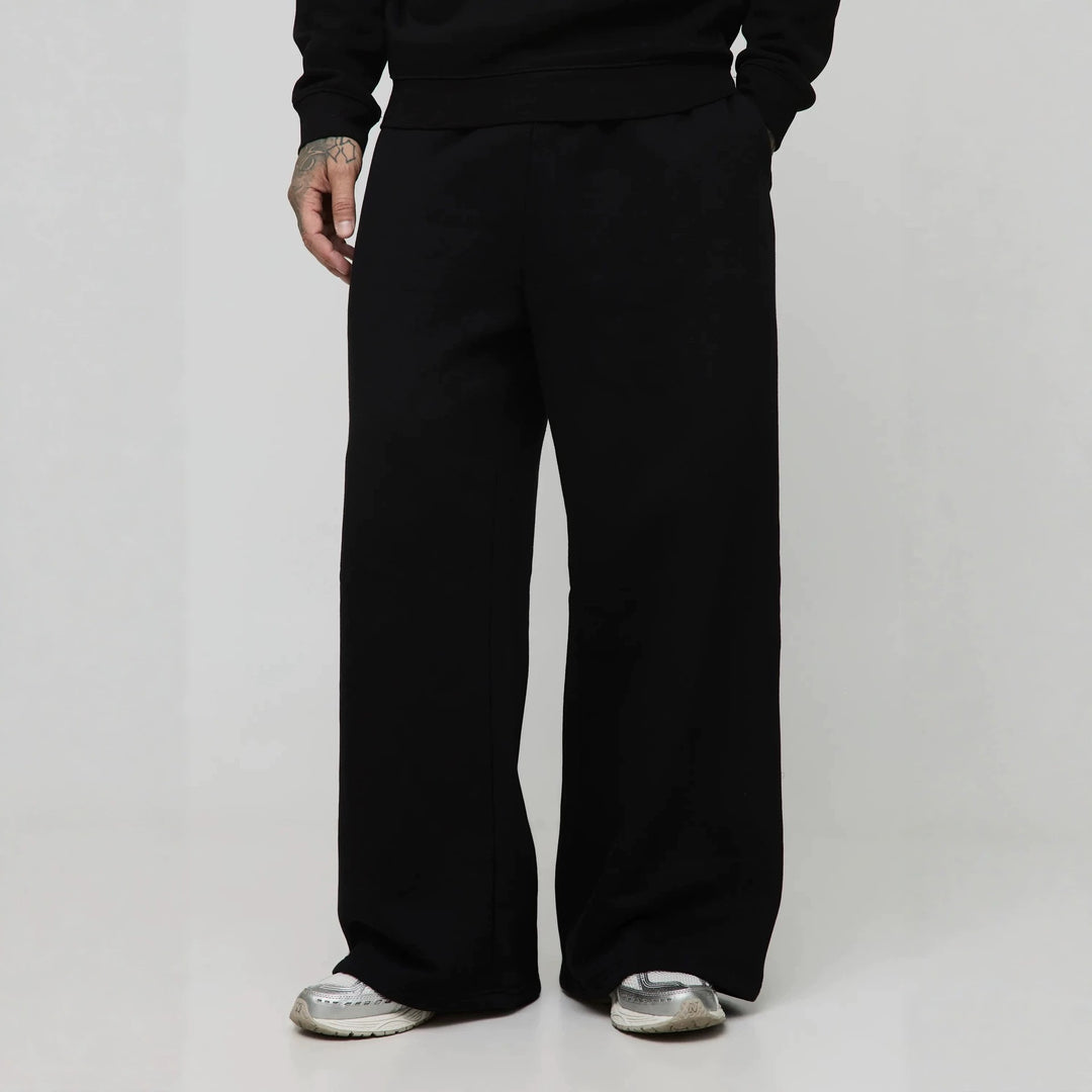 Unisex nan gefütterte Sweatpants mit elastischem Komfortbund, geradem Bein und seitlichen Eingrifftaschen EB