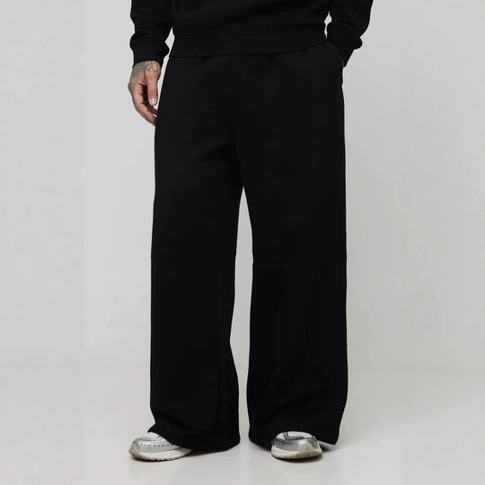 Unisex nan gefütterte Sweatpants mit elastischem Komfortbund, geradem Bein und seitlichen Eingrifftaschen EB