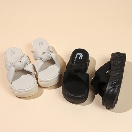 Damen Trendige Riemchen-Sandalen mit geknotetem Design EB