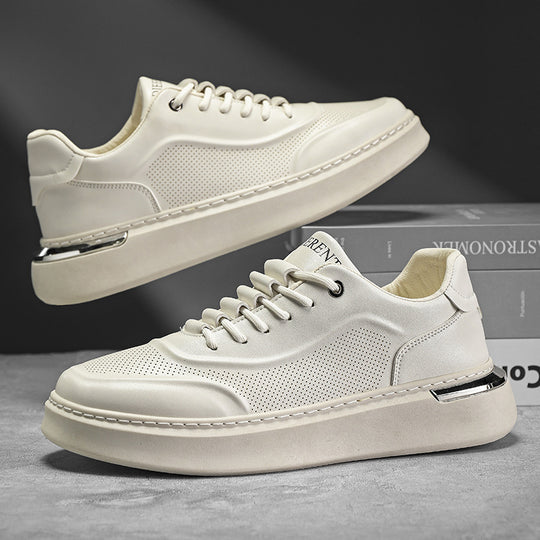 Damen Sportliche Sneaker mit perforierter Oberflächenstruktur und dämpfender Laufsohle EB