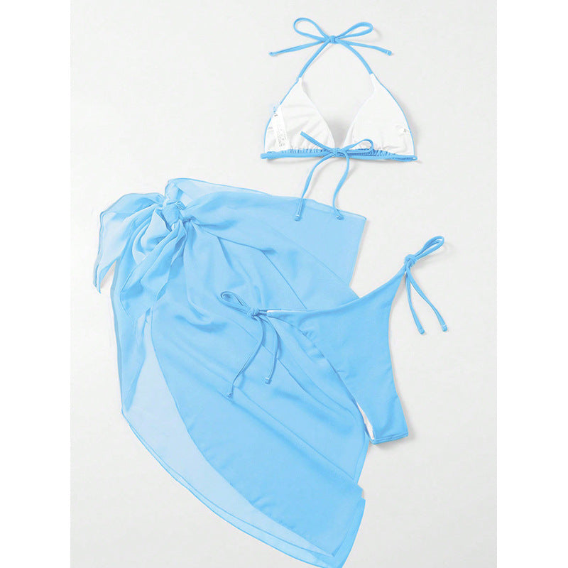 Damen Bikini-Set mit drapierter Wickelrock EB