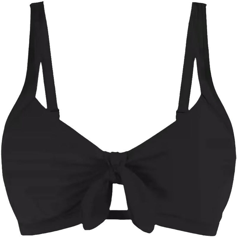 Damen Sportliches Bikinioberteil mit modischem Knotendetail EB