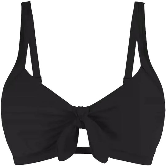 Damen Sportliches Bikinioberteil mit modischem Knotendetail EB