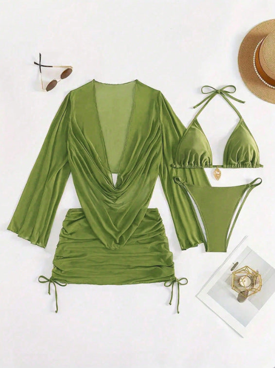 Damen Bikini-Set mit elegantem Wickeloberteil EB