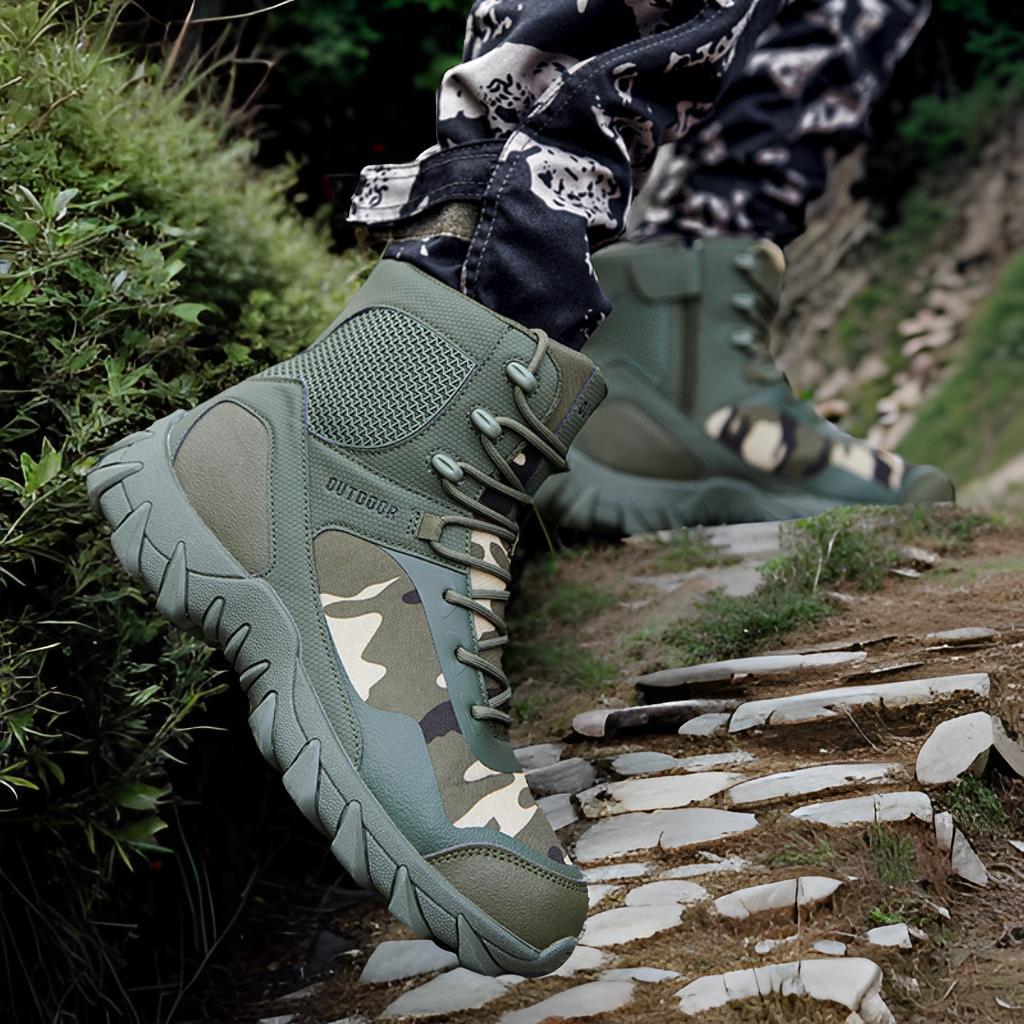 Herren All-Terrain Wanderschuhe mit hohem Knöchelschutz und rutschfester Sohle EB