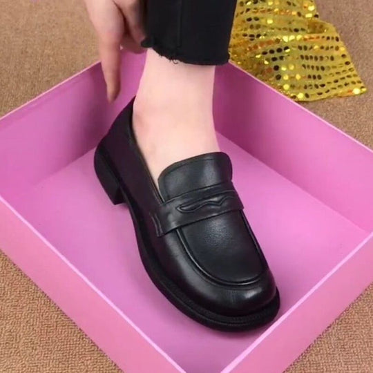 Damen Elegante und komfortable Loafers mit modischem Riemen EB