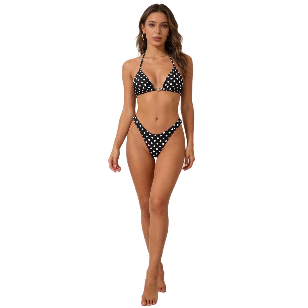 Damen Triangel-Bikini mit aufregendem Leopardenmuster EB