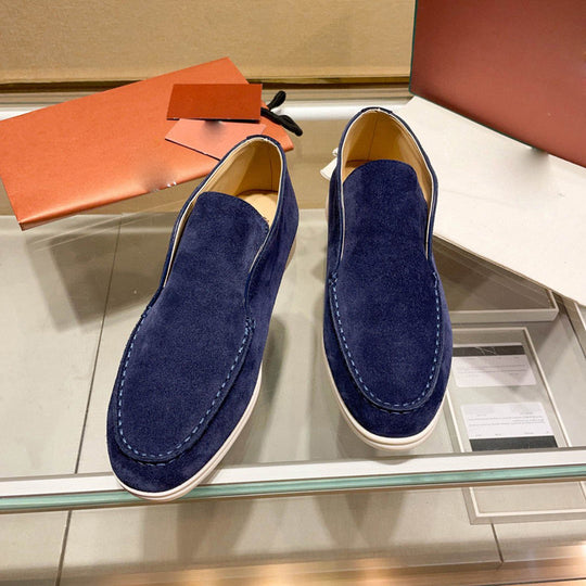 Damen Mokassin Slip-Ons aus hochwertigem Wildleder EB