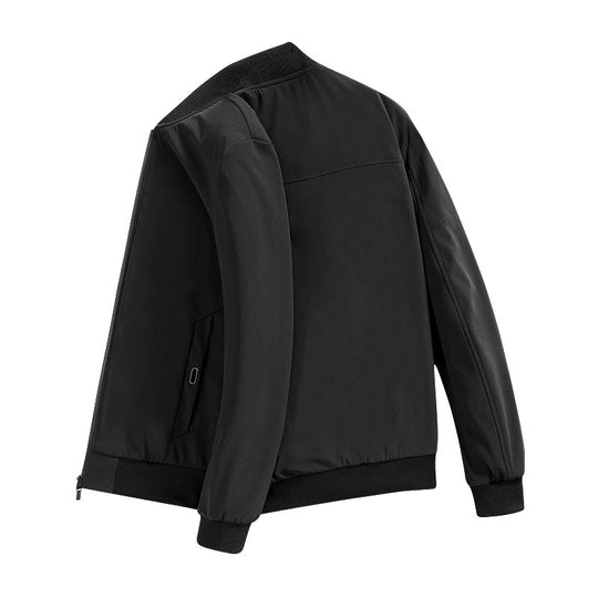Herren sportliche Übergangsjacke mit elastischen Bündchen und innovativen Taschen Hedi-Mode