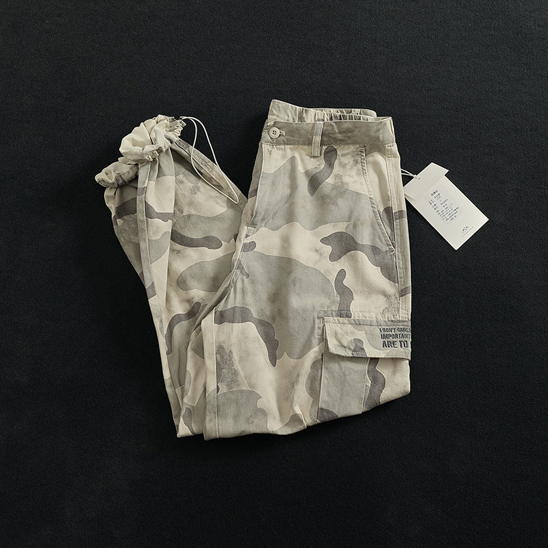 Damen Cargohose mit vielseitigen Taschen und modernem Camouflage-Design EB