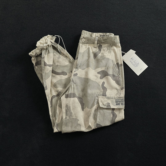 Damen Cargohose mit vielseitigen Taschen und modernem Camouflage-Design EB
