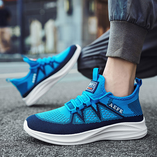 Herren Atmungsaktive Sport-Sneaker mit elastischem Schnürsystem EB