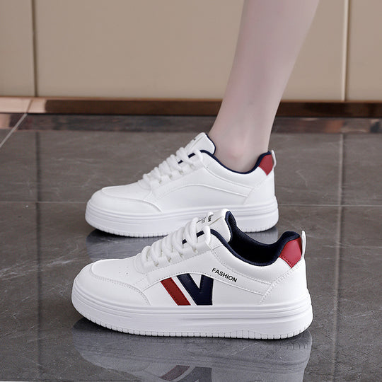 Damen Sportliche Sneaker mit modischem Design und dicker Sohle EB