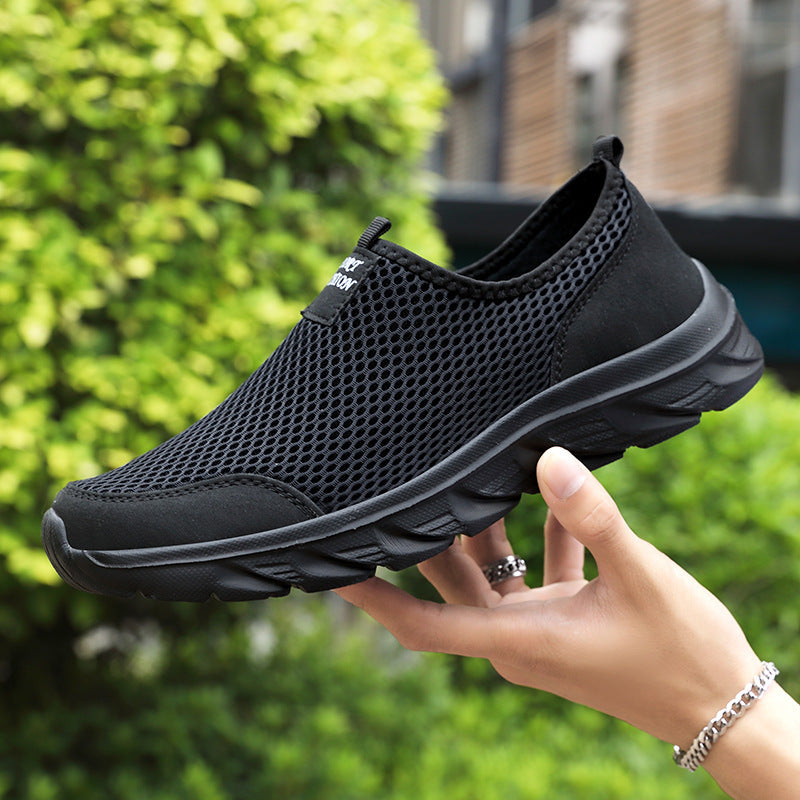 Damen Atmungsaktive Slip-On Sportschuhe mit flexiblem Sohlenaufbau EB