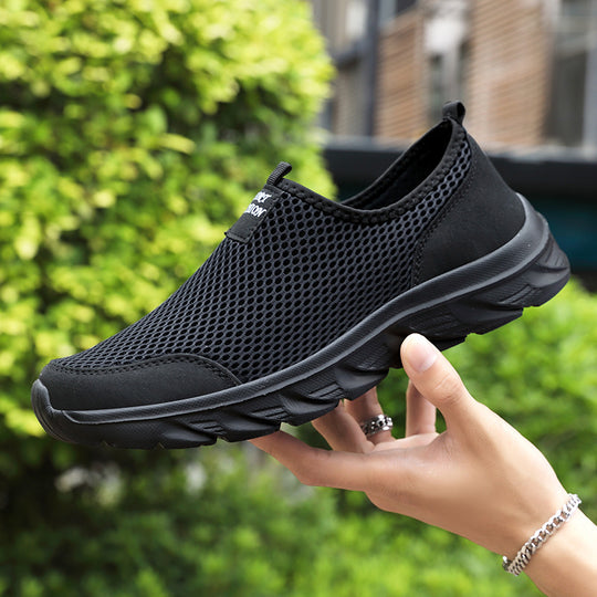 Damen Atmungsaktive Slip-On Sportschuhe mit flexiblem Sohlenaufbau EB