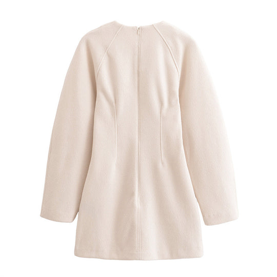 Damen Teddyfell Kleid EB