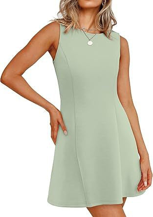 Damen ärmelloses A-Linien Kleid mit zeitlosem Schnitt EB