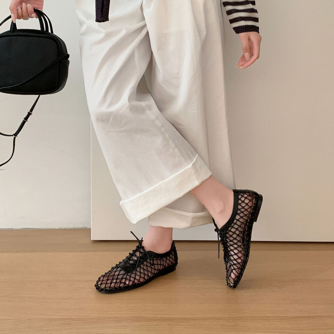 Damen Netzschuhe mit Schnürung und atmungsaktiver Sohle EB