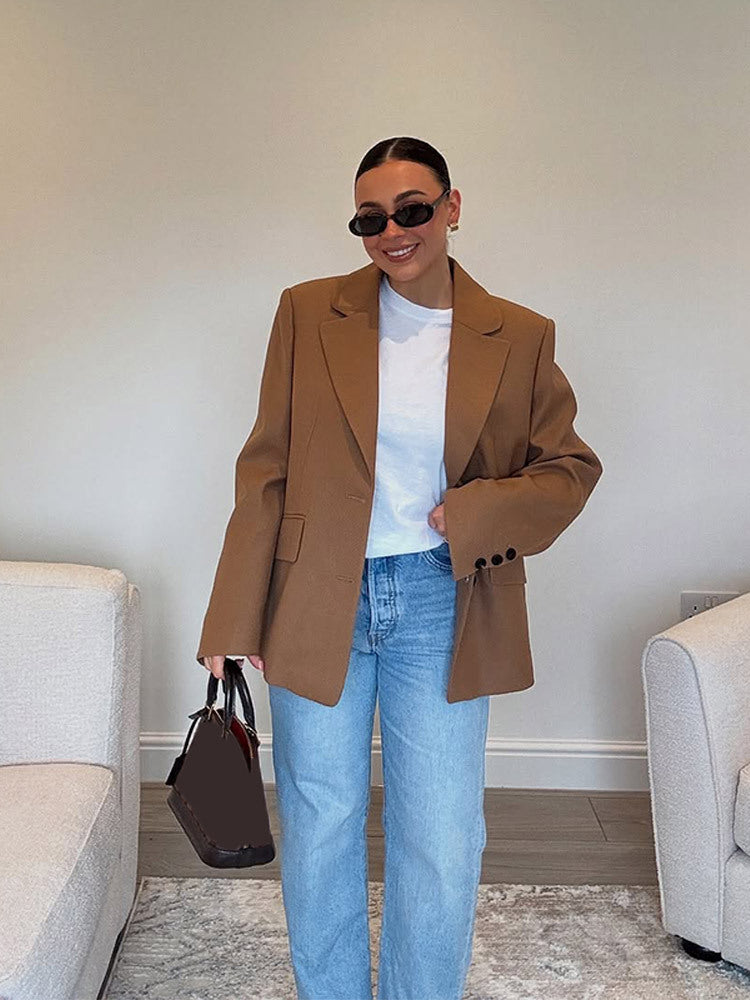Damen Oversized Blazerjacke im modernen Schnitt EB