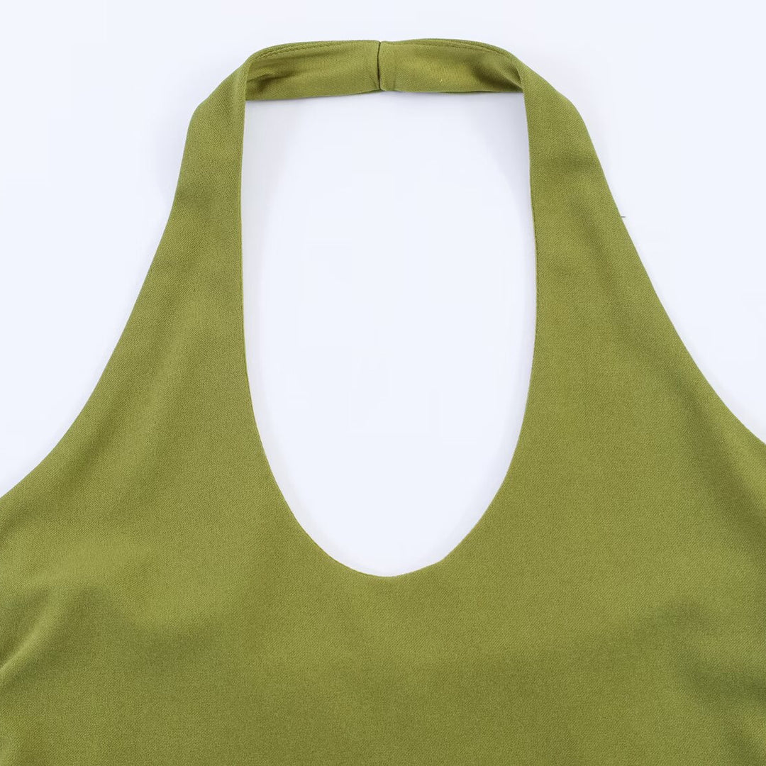 Damen Freizeit Set mit Neckholder und weitem Rock EB