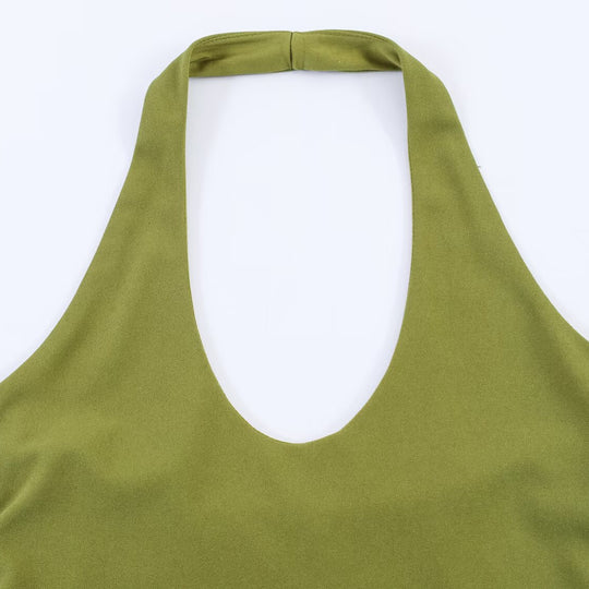 Damen Freizeit Set mit Neckholder und weitem Rock EB