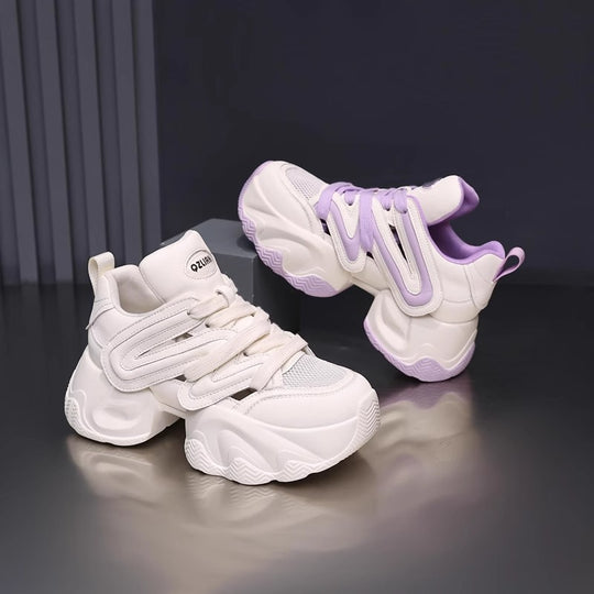 Damen Sportliche Chunky Sneakers mit atmungsaktivem Obermaterial und innovativem Dämpfungssystem EB