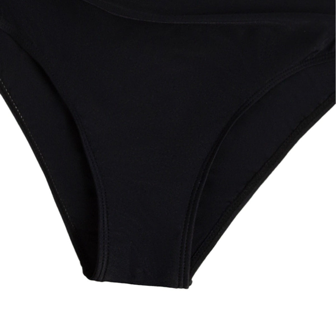 Damen Eleganter Badeanzug mit tiefem Ausschnitt und floralem Design EB